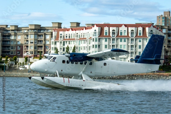 Obraz Float plane departing Victoria, British Columbia, Canada