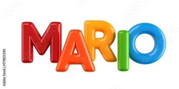 Fototapeta Bubbletext Name Mario