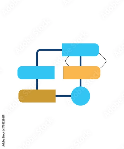 Obraz FLOW CHART ICON