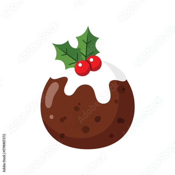 Obraz chocolate cake with cherry