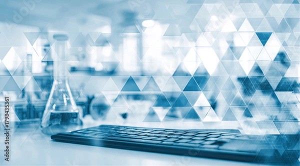 Obraz Laboratory Keyboard: Science Research Technology