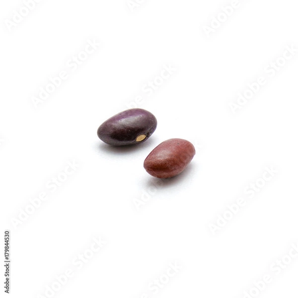 Obraz Two kidney beans isolated on white background
