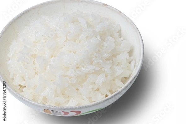 Obraz お茶碗によそられた炊き立てご飯