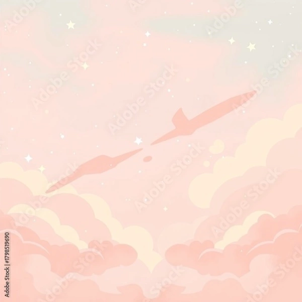 Obraz abstract background with airplane