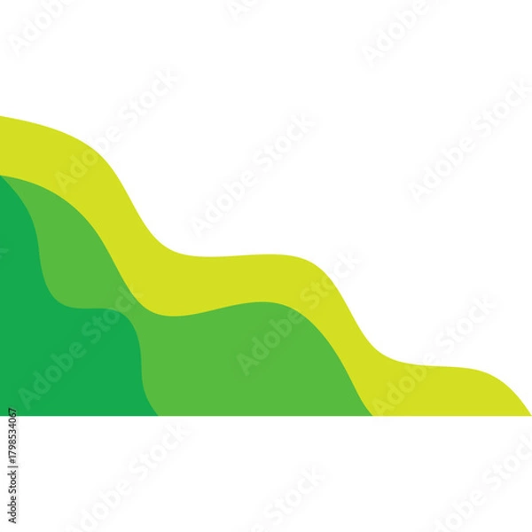 Obraz Green Wave Corner