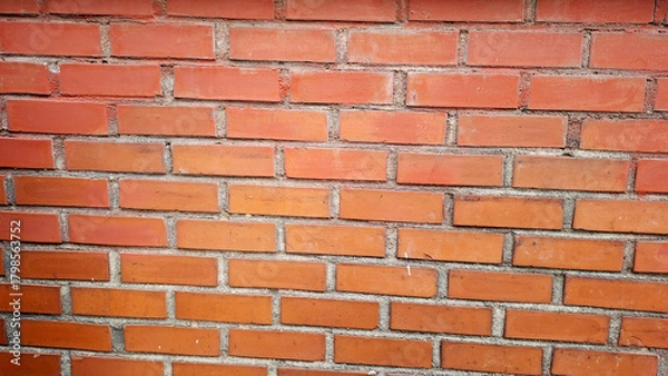 Obraz red brick wall 벽돌 벽 배경 자료 소스 