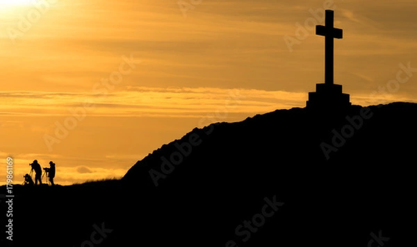 Obraz Cross at Sunset
