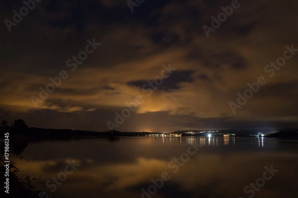 Obraz Evening over the Menai Strait.