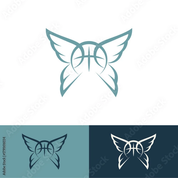 Fototapeta A sophisticated logo with smooth lines that unite a crown and basketball, reflecting prestige and competitive spirit.