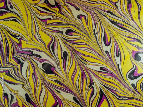 Fototapeta Marbled paper background.