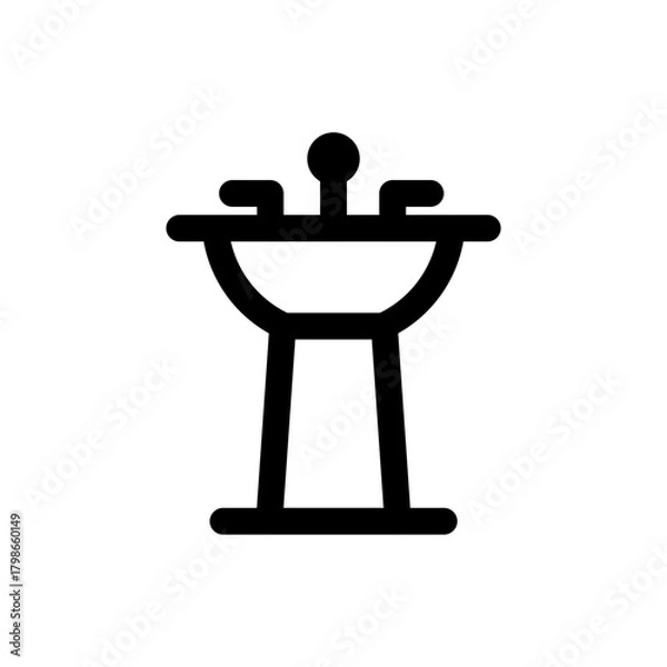 Obraz Bathroom Sink / Pedestal