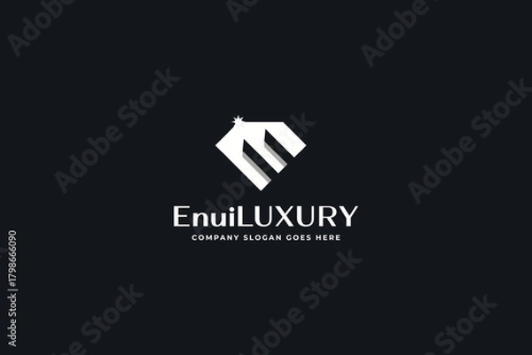 Obraz Monogram / Initial E for jewellery logo design inspiration vector