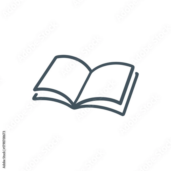 Obraz open book vector illustration