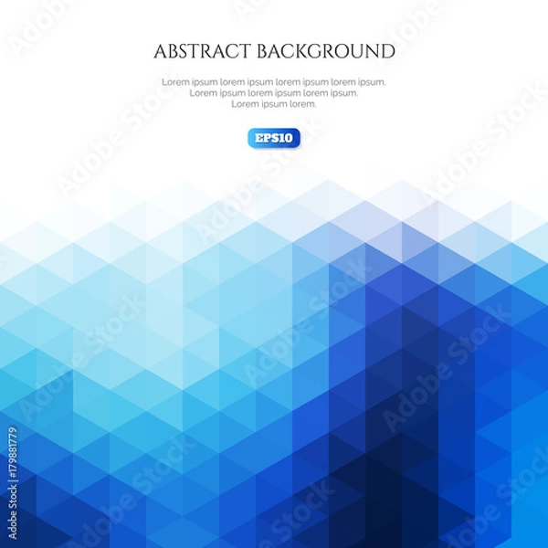 Obraz Abstract background with a pattern of triangles. White space for text.