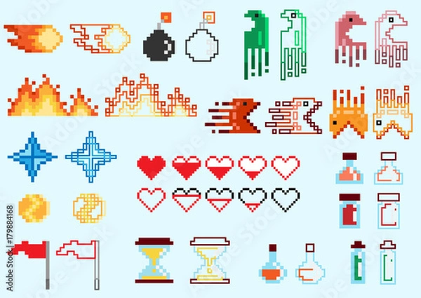 Fototapeta pixel art