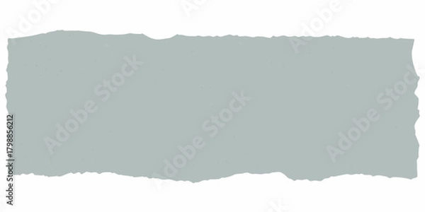 Fototapeta Torn paper texture with rough edges and subtle speckles in a muted blue gray color