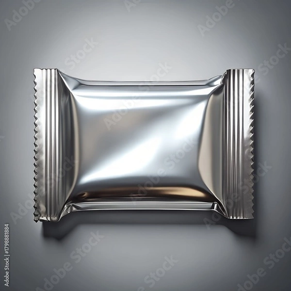 Fototapeta Foil Bar Wrapper Close-Up Mockup