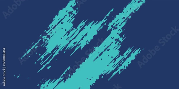 Fototapeta Minimal Abstract Blue Cyan Frame Grunge Sport Design In Dark Background modern design eps10