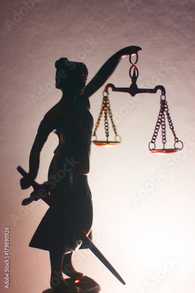 Fototapeta Legal justice law statue
