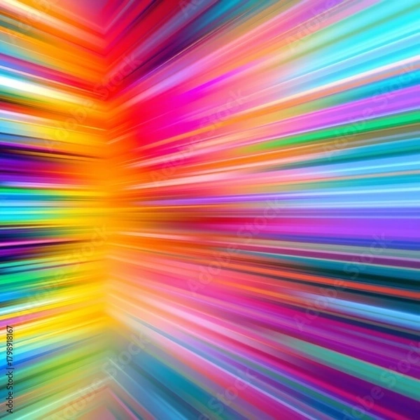 Fototapeta Abstract Colorful Burst Energy and Motion