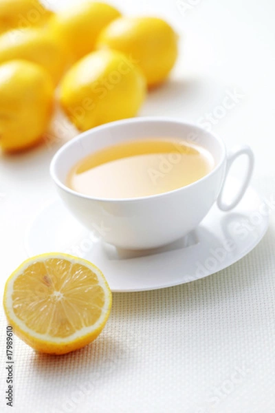 Obraz tea with lemon