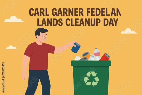 Fototapeta throw away old business ideas, Businessman's hand throws broken light bulb idea into trash can concept vector illustration with flat design style