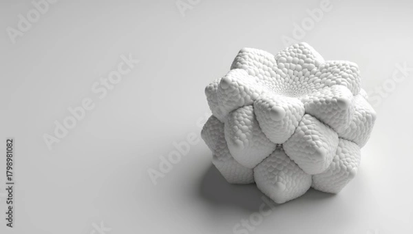 Obraz a detailed 3D printing prototype with visible FDM texture