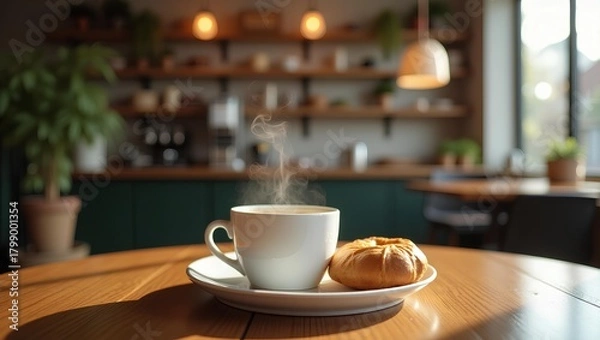 Obraz Coffee shop vertical cozy (variation)