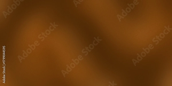 Fototapeta illustration of homogeneous dark brown gradient background fertile soil, strong coffee, or even slightly rusty copper with a noise texture