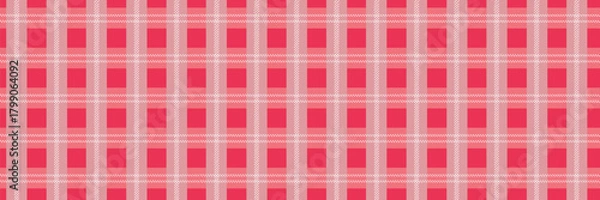 Obraz Pink Tartan Plaid Seamless Pattern with White Lines