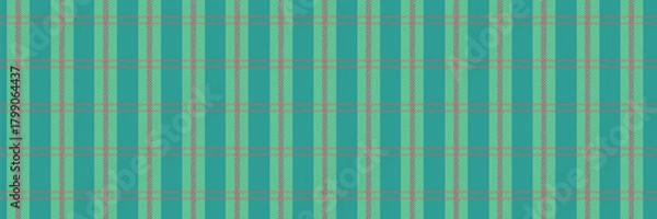 Obraz Seamless Green Tartan Pattern with Red Stripes