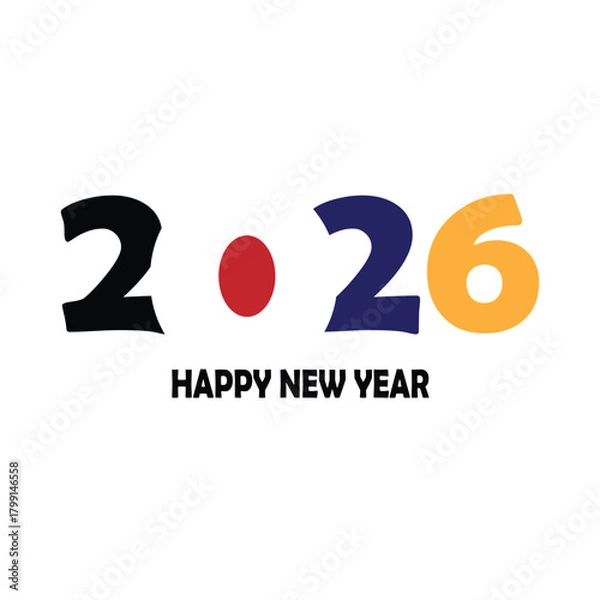 Fototapeta 2026 happy New year 
