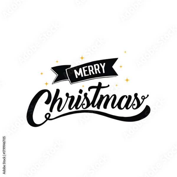 Fototapeta Merry Christmas 2026 text