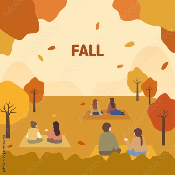 Obraz 가을 피크닉 풍경
