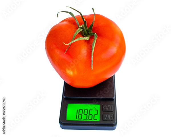 Fototapeta How many grams does a tomato weigh?