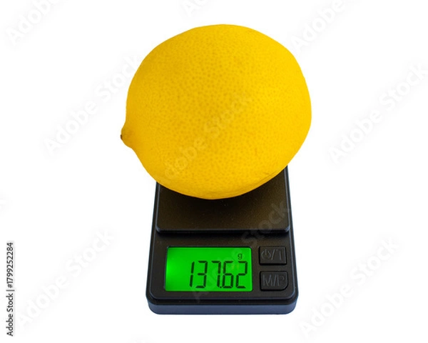 Fototapeta How many grams does a lemon weigh?