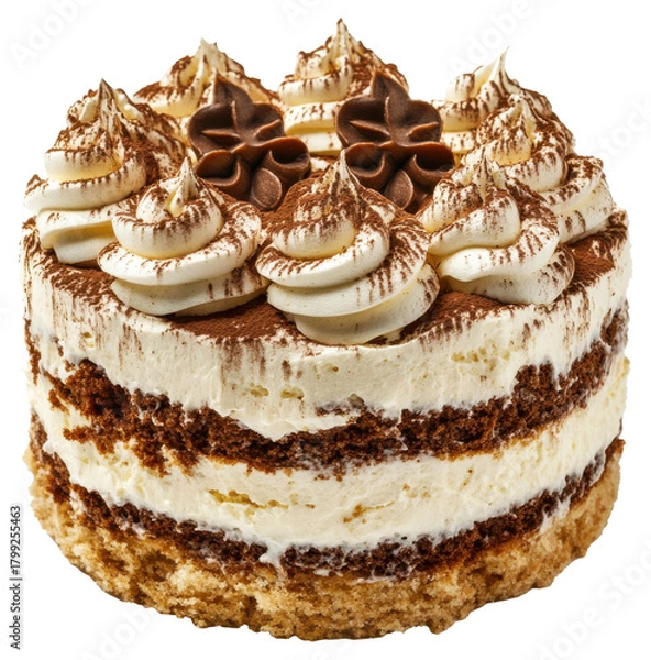 Obraz chocolate cream cake bakery