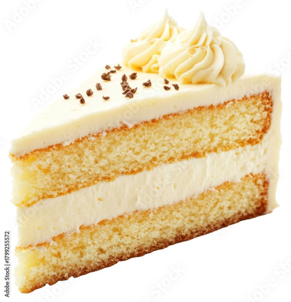 Obraz delicious vanilla cake slices 