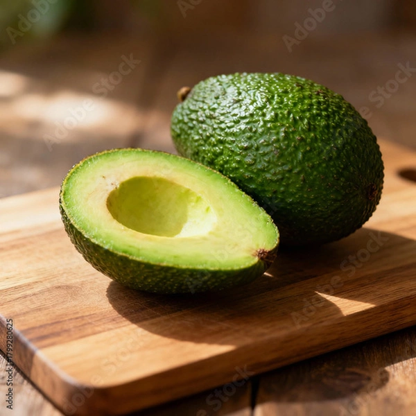 Obraz avocado on wooden table