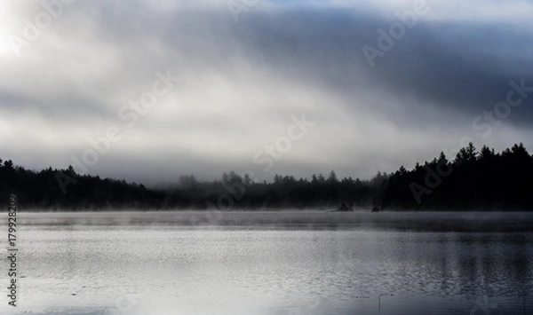 Obraz Foggy Lake in Maine