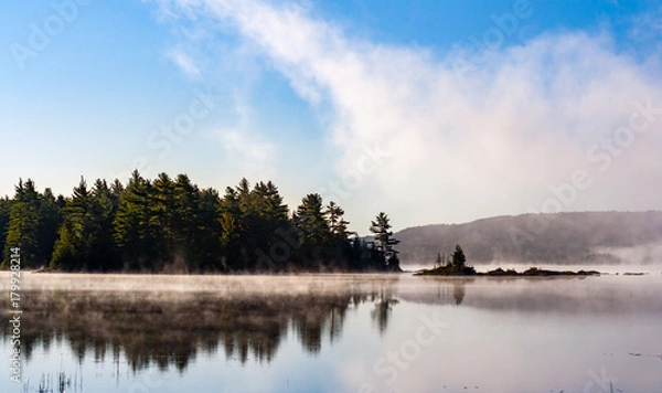 Obraz Foggy Lake in Maine