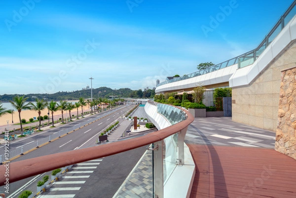 Fototapeta Zhuhai, a coastal city in the Greater Bay Area, Guangdong, China.