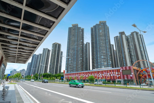 Fototapeta Zhuhai, a coastal city in the Greater Bay Area, Guangdong, China.