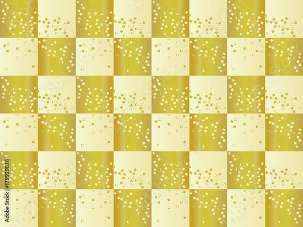 Fototapeta 伝統的な和柄。豪華な背景素材。格子紋。