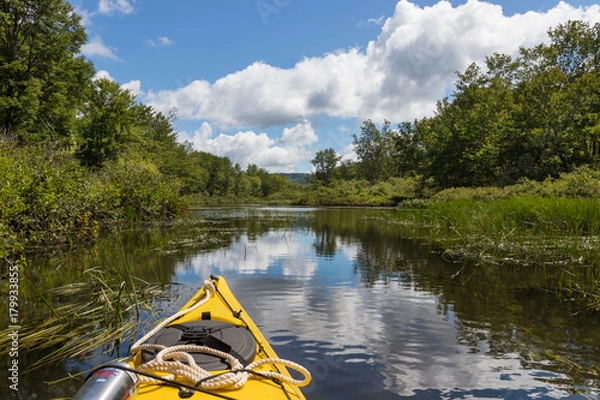 Obraz Kayaking in clouds