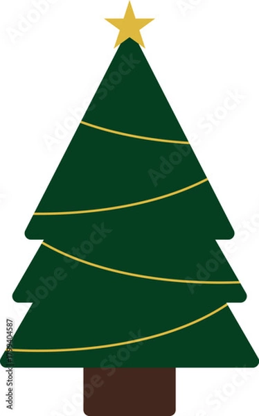 Obraz Illustration of simple christmas tree
