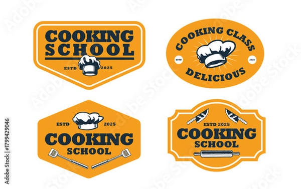Obraz cooking logo and labels design