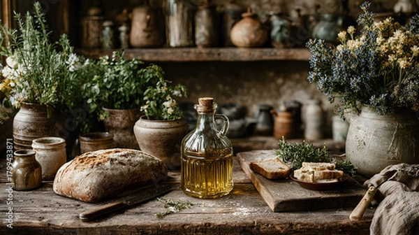 Obraz still life with bread