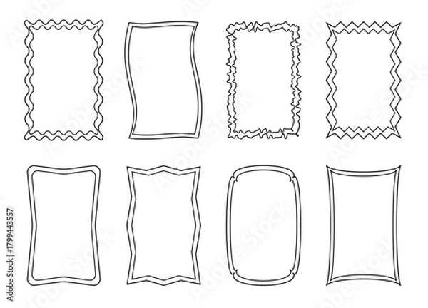 Fototapeta decorative frames collection unique border designs
