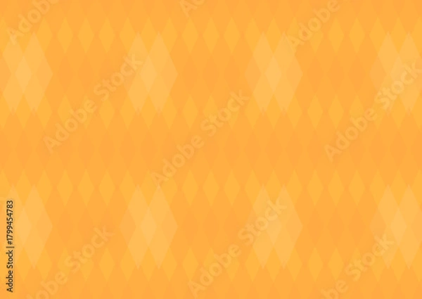 Obraz 背景　ダイヤ柄のグラデーション　オレンジ